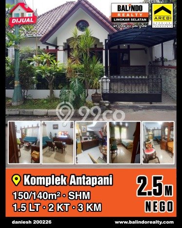 Hunian Cantik Minimalis Lb 140m2 di Antapani, Bandung Hunian Cantik Minimalis Lb 140m2 di Antapani, Bandung