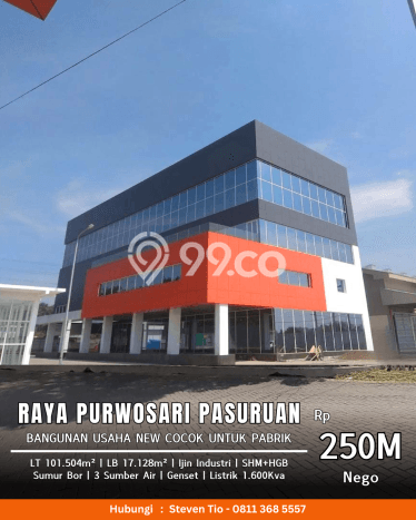 Untuk Dijual Komersial di Purwosari, Pasuruan Harga Penawaran Spesial Untuk Dijual Komersial di Purwosari, Pasuruan Harga Penawaran Spesial