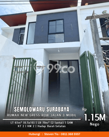 Rumah Modern Cantik 2 KT Bisa Langsung Pindah di Sukolilo Rumah Modern Cantik 2 KT Bisa Langsung Pindah di Sukolilo