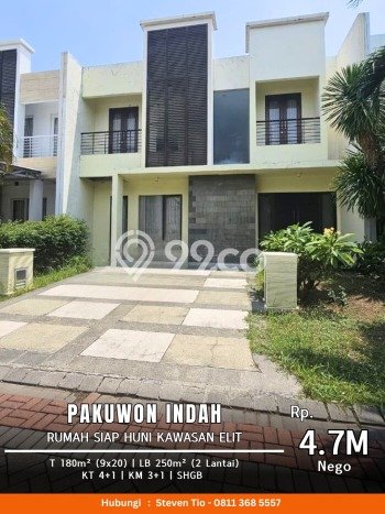 Hunian Nyaman 4 KT di Wiyung, Surabaya - LT 180m2m² Hunian Nyaman 4 KT di Wiyung, Surabaya - LT 180m2m²