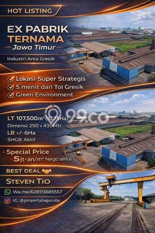 Lokasi Strategis! Dijual Pabrik Bisnis di Gresik, Gresik Kondisi Bagus Lokasi Strategis! Dijual Pabrik Bisnis di Gresik, Gresik Kondisi Bagus