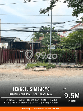 KESEMPATAN EMAS! Rumah di Tenggilis Mejoyo, Surabaya, LT 525m2m² LB 450m2m² KESEMPATAN EMAS! Rumah di Tenggilis Mejoyo, Surabaya, LT 525m2m² LB 450m2m²