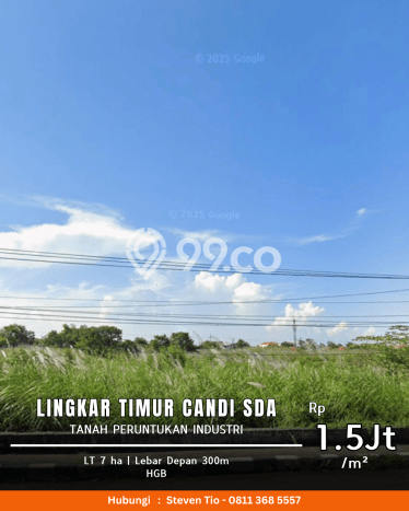 Tanah Dijual Lokasi Buduran, Sidoarjo dengan Luas Tanah 70000m2 dan Status - Tanah Dijual Lokasi Buduran, Sidoarjo dengan Luas Tanah 70000m2 dan Status -