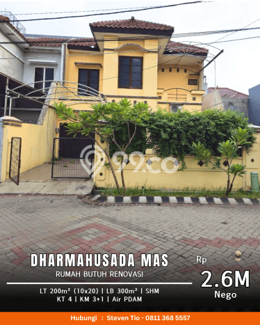 Ready to Use! Premium House LT 200m2 Desain Modern di Dharma Husada Ready to Use! Premium House LT 200m2 Desain Modern di Dharma Husada