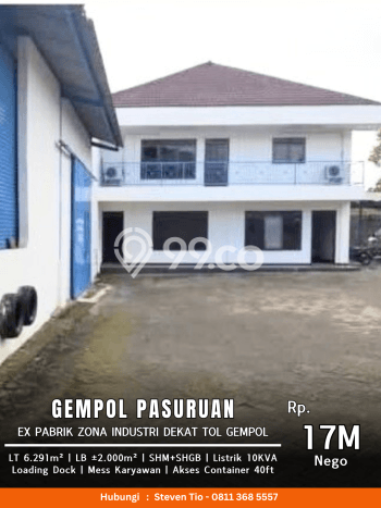INVESTASI MENGUNTUNGKAN! Gudang di Gempol, Luas 2000m2m², Nilai Profit Tinggi INVESTASI MENGUNTUNGKAN! Gudang di Gempol, Luas 2000m2m², Nilai Profit Tinggi