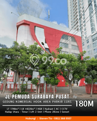 Unit Komersial Dijual di Surabaya LT 1740m2 & LB 4220m2 Unit Komersial Dijual di Surabaya LT 1740m2 & LB 4220m2