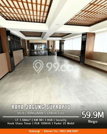LOKASI SUPER STRATEGIS! Hotel di , Luas 1566m2m², Prospek Pengunjung LOKASI SUPER STRATEGIS! Hotel di , Luas 1566m2m², Prospek Pengunjung