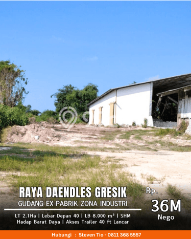 Gudang di Gresik Kota, Luas 8000m2m², Kawasan Bisnis, Dekat Gresik Kota, Gresik, Gresik Gudang di Gresik Kota, Luas 8000m2m², Kawasan Bisnis, Dekat Gresik Kota, Gresik, Gresik
