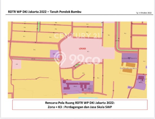 Tanah Kavling Dijual di Pondok Bambu, Jakarta Timur dengan Luas Tanah 20000m2 Tanah Kavling Dijual di Pondok Bambu, Jakarta Timur dengan Luas Tanah 20000m2