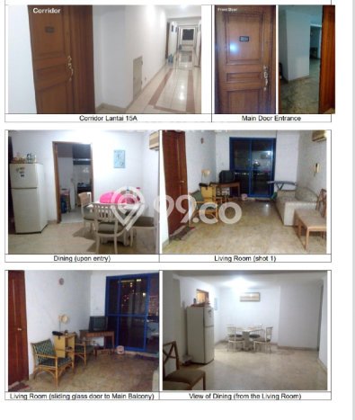 Dijual Apartemen di Jakarta Pusat 3 Kamar & 3 Kamar Mandi, Luas 122m2 Dijual Apartemen di Jakarta Pusat 3 Kamar & 3 Kamar Mandi, Luas 122m2