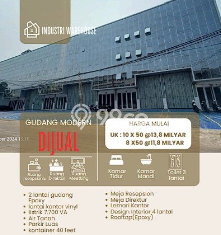 Gudang Dijual di Prime Area Jakarta Barat Luas 638m2 Gudang Dijual di Prime Area Jakarta Barat Luas 638m2