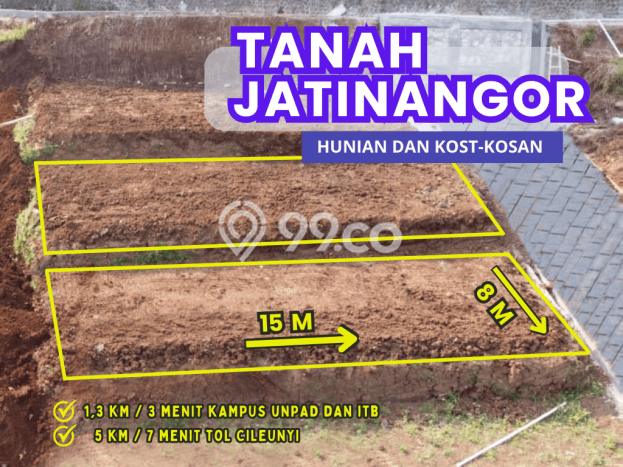 Tanah Area Berkembang di Jatinangor, Luas 114m², Lingkungan Asri, Dekat Jatinangor, Sumedang, Sumedang Tanah Area Berkembang di Jatinangor, Luas 114m², Lingkungan Asri, Dekat Jatinangor, Sumedang, Sumedang