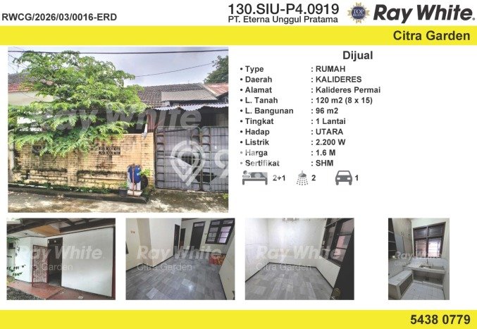 Dijual Rumah Modern 3 KT di Kalideres, Jakarta Barat Dijual Rumah Modern 3 KT di Kalideres, Jakarta Barat