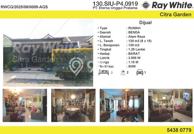 Dijual Rumah 3 Kamar Lokasi Strategis Nyaman dan Strategis di Benda Dijual Rumah 3 Kamar Lokasi Strategis Nyaman dan Strategis di Benda