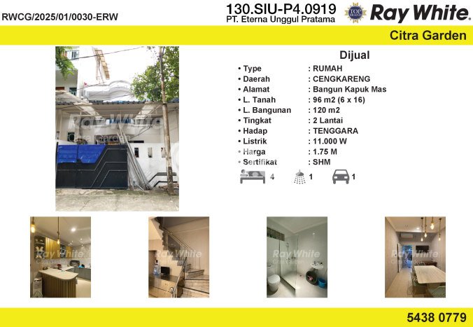 Rumah Modern Minimalis 4 KT Bisa Langsung Pindah di Cengkareng Rumah Modern Minimalis 4 KT Bisa Langsung Pindah di Cengkareng