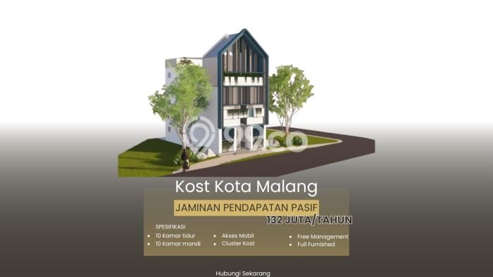 Jual Rumah Modern 10 KT di Merjosari, Malang Jual Rumah Modern 10 KT di Merjosari, Malang