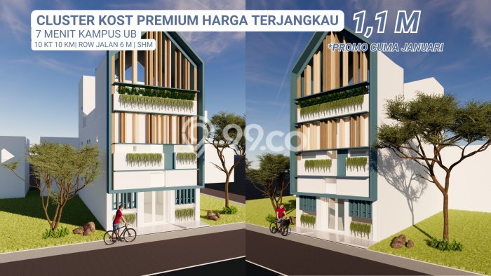 Rumah Strategis Modern Lb 150m2 di Lowokwaru, Malang Rumah Strategis Modern Lb 150m2 di Lowokwaru, Malang