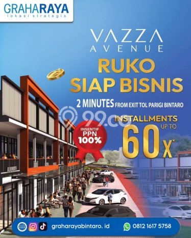 LOKASI STRATEGIS! Ruko Kawasan Pondok Aren, Luas 78m2m², Potensi Tinggi LOKASI STRATEGIS! Ruko Kawasan Pondok Aren, Luas 78m2m², Potensi Tinggi