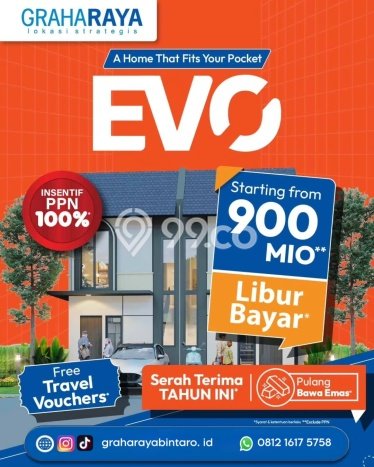 Dijual Hunian Rumah Nyaman 2 KT di Graha Raya, Tangerang Dijual Hunian Rumah Nyaman 2 KT di Graha Raya, Tangerang