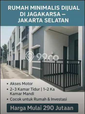 Rumah Minimalis Favorit Siap Huni Area Jagakarsa LT 22m2 Rumah Minimalis Favorit Siap Huni Area Jagakarsa LT 22m2