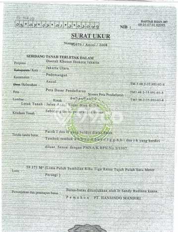 Kavling Tanah untuk Dijual di Ancol, Jakarta Utara, Luas 60000m2 Kavling Tanah untuk Dijual di Ancol, Jakarta Utara, Luas 60000m2