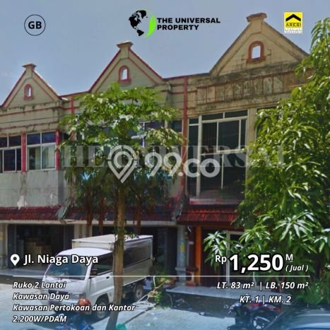 Ruko di Daya, Luas 150m², Kawasan Bisnis, Ramai Ruko di Daya, Luas 150m², Kawasan Bisnis, Ramai