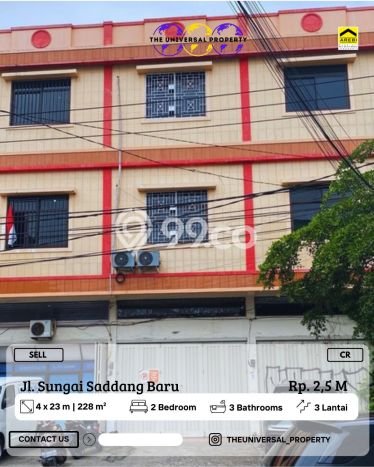 Ruko Dijual di Makassar LT 104m2 & LB 228m2 Lokasi Terbaik! Ruko Dijual di Makassar LT 104m2 & LB 228m2 Lokasi Terbaik!