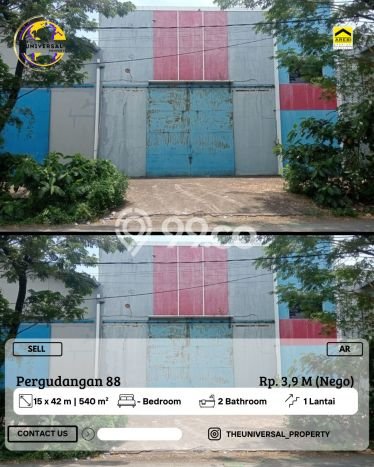 Untuk Dijual Gudang di Marusu Maros LT 632m2 / LB 540m2 Untuk Dijual Gudang di Marusu Maros LT 632m2 / LB 540m2