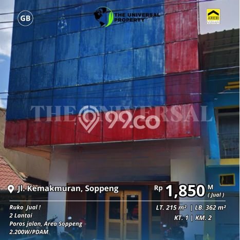 PROSPEK BAGUS! Ruko di Lalabata, Luas 362m², Tingkat Keramaian Tinggi PROSPEK BAGUS! Ruko di Lalabata, Luas 362m², Tingkat Keramaian Tinggi
