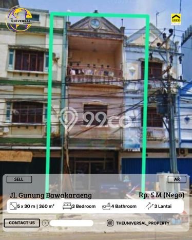 Ruko Bagus Dijual LB 360m2 Lokasi Strategis Makassar Area Cocok untuk Berbisnis Ruko Bagus Dijual LB 360m2 Lokasi Strategis Makassar Area Cocok untuk Berbisnis