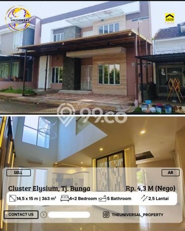 Dijual Rumah Luas Megah Dengan View Eksklusif di Tanjung Merdeka, Makassar Dijual Rumah Luas Megah Dengan View Eksklusif di Tanjung Merdeka, Makassar