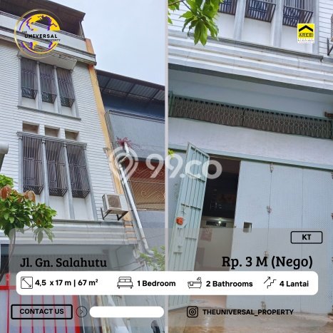 Ruko Premium Kawasan Lariang Bangi, Luas 67m², Lokasi Komersial Ruko Premium Kawasan Lariang Bangi, Luas 67m², Lokasi Komersial