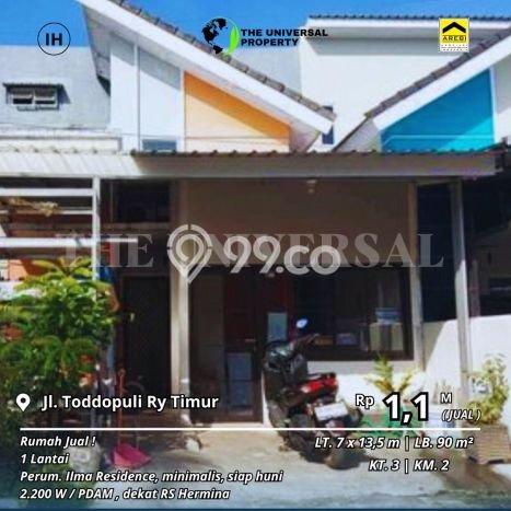 PRIME AREA! Rumah di Borong, 3 KT, Lingkungan Elite, Luas 95m² LB 90m² PRIME AREA! Rumah di Borong, 3 KT, Lingkungan Elite, Luas 95m² LB 90m²