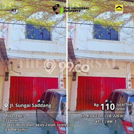 LOKASI BISNIS! Ruko For Rent di Maradekaya, Luas 226m², Akses Utama LOKASI BISNIS! Ruko For Rent di Maradekaya, Luas 226m², Akses Utama
