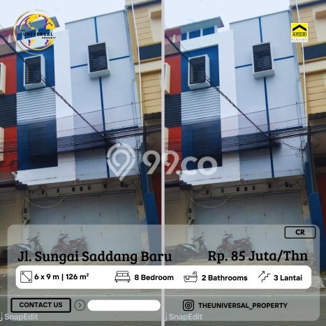 Ruko bagus disewakan di Rappocini Makassar dengan LB 126m2 harga sewa terbaik Ruko bagus disewakan di Rappocini Makassar dengan LB 126m2 harga sewa terbaik