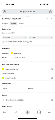 Tanah Siap Bangun Dijual di Badung Punya Luas 200m2 Tanah Siap Bangun Dijual di Badung Punya Luas 200m2