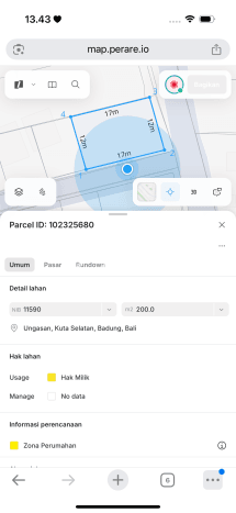 Tanah di Ungasan, Luas 200m², Area Komersial Tanah di Ungasan, Luas 200m², Area Komersial