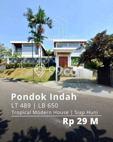 Hunian Mewah LB 650m2 Siap Pakai Desain Elegan di Pondok Indah, Jakarta Selatan Hunian Mewah LB 650m2 Siap Pakai Desain Elegan di Pondok Indah, Jakarta Selatan