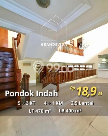 For Sale! Luxury House LT 470m2 Desain Modern di Pondok Indah For Sale! Luxury House LT 470m2 Desain Modern di Pondok Indah