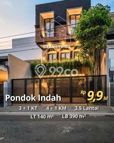 For Sale! Premium House LT 140m2 Desain Elegan di Pondok Indah For Sale! Premium House LT 140m2 Desain Elegan di Pondok Indah