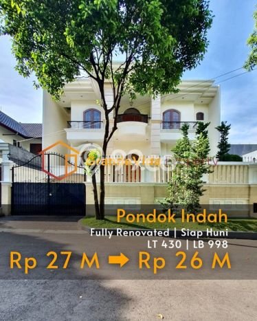 Rumah Mewah LB 998m2 Siap Pakai Desain Elegan di Pondok Indah, Jakarta Selatan Rumah Mewah LB 998m2 Siap Pakai Desain Elegan di Pondok Indah, Jakarta Selatan