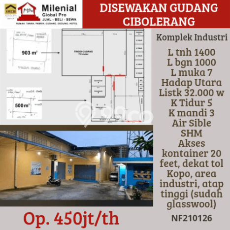 Unit Gudang Paling Strategis di Babakan Ciparay Bandung dengan LB 1000m2 Unit Gudang Paling Strategis di Babakan Ciparay Bandung dengan LB 1000m2