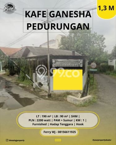 Komersial Dijual di Pedurungan LT 190m2, LB 90m2 untuk Investasi Komersial Dijual di Pedurungan LT 190m2, LB 90m2 untuk Investasi