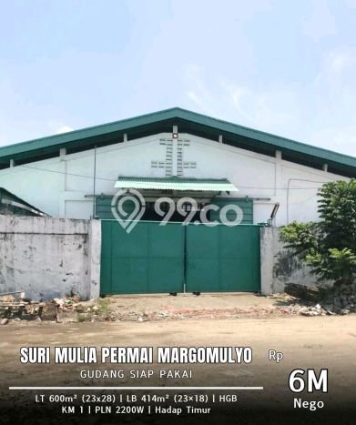 Pabrik Dijual di Surabaya LT 600m2 & LB 414m2 Lokasi Terbaik! Pabrik Dijual di Surabaya LT 600m2 & LB 414m2 Lokasi Terbaik!