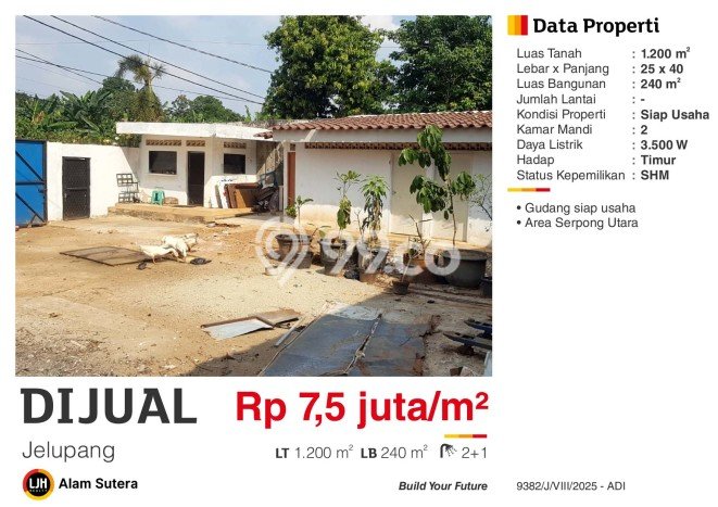 Gudang Bagus Dijual di Jelupang Tangerang Strategis Cocok untuk Kembangkan Bisnis Gudang Bagus Dijual di Jelupang Tangerang Strategis Cocok untuk Kembangkan Bisnis