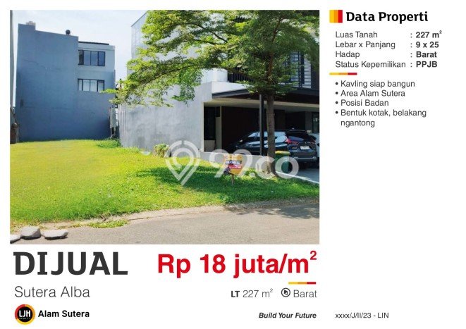 Tanah Lokasi Potensial Kawasan , Luas 227m2m², Dekat ke Pusat Kota, Akses Tangerang, Tangerang Tanah Lokasi Potensial Kawasan , Luas 227m2m², Dekat ke Pusat Kota, Akses Tangerang, Tangerang
