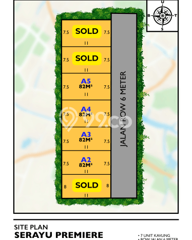 Lahan Kosong Dijual di Madiun dengan Area 82m2 Lahan Kosong Dijual di Madiun dengan Area 82m2