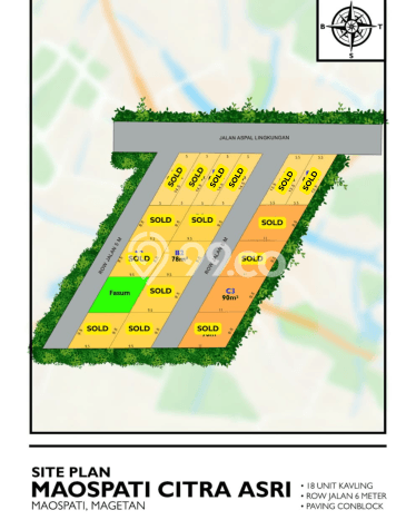 Kavling Tanah Dijual di Maospati Magetan Spesifikasi 78m2 Kavling Tanah Dijual di Maospati Magetan Spesifikasi 78m2