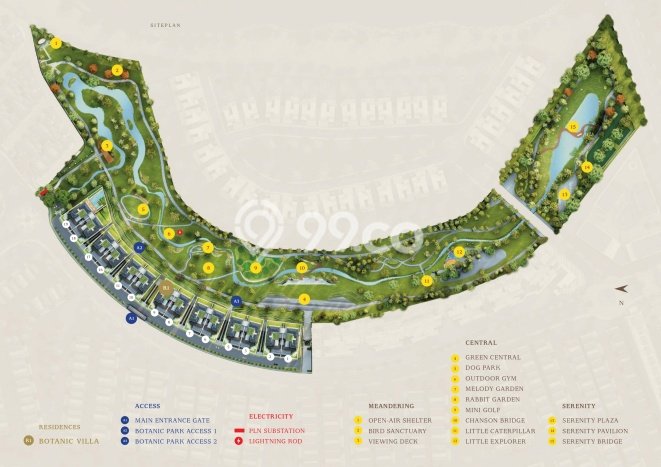 Vila Kawasan , Luas 726m2m², Akses Mudah Pusat Kota Vila Kawasan , Luas 726m2m², Akses Mudah Pusat Kota