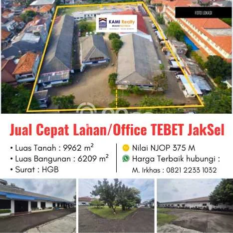 Lahan Kosong Dijual di Jakarta Selatan dengan Area 9962m2 Lahan Kosong Dijual di Jakarta Selatan dengan Area 9962m2